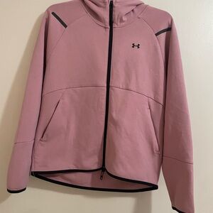 Under Armour Dusty Rose Jacket with Black Trim